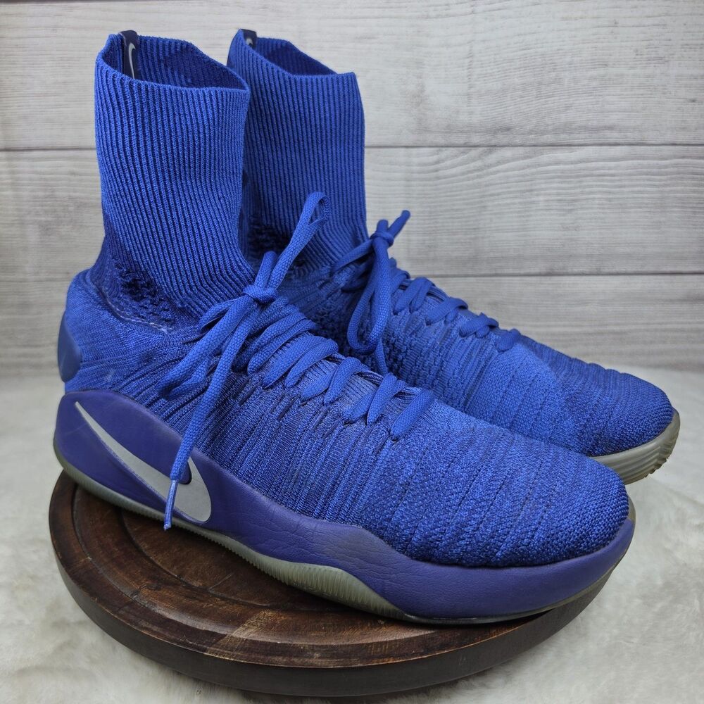 Nike Hyperdunk 2016 FlyKnit Game Royal Blue Basketball Shoes Mens 12 843390-404